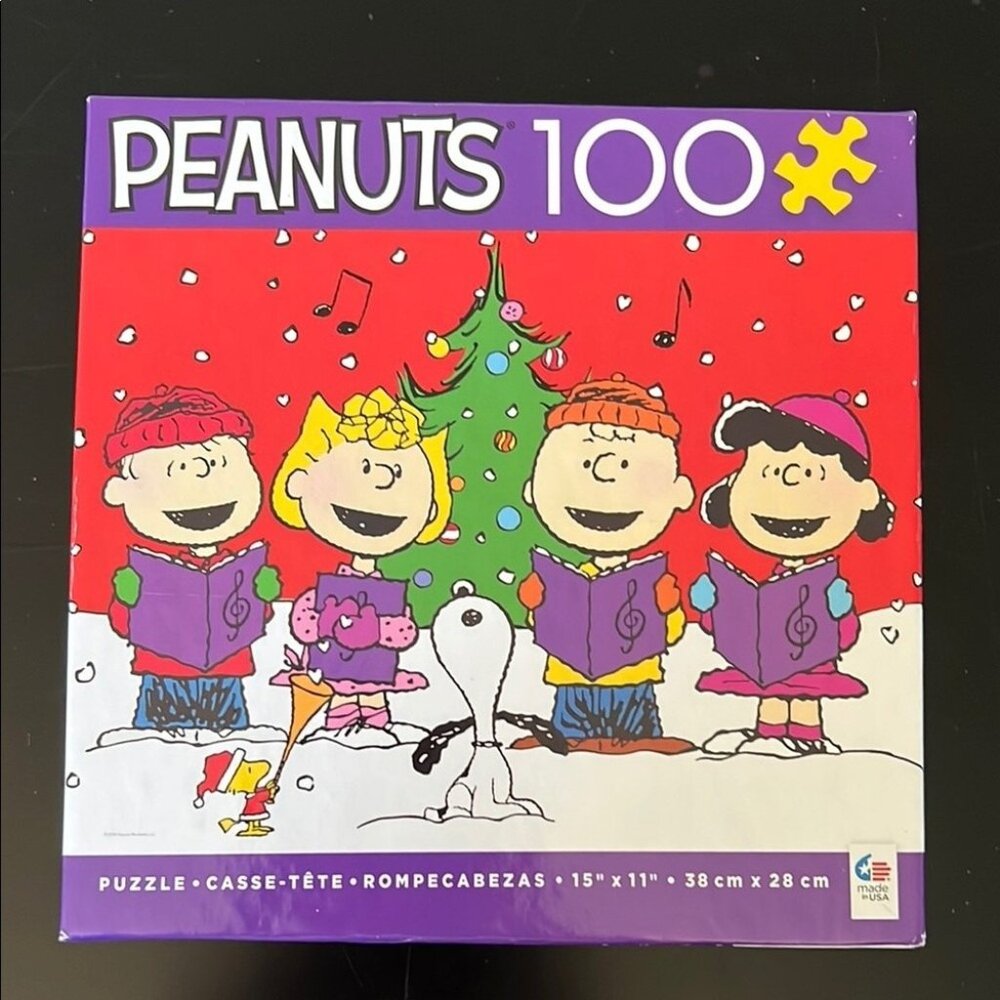 Peanuts 100-Piece Puzzle - Colorful Christmas Design
